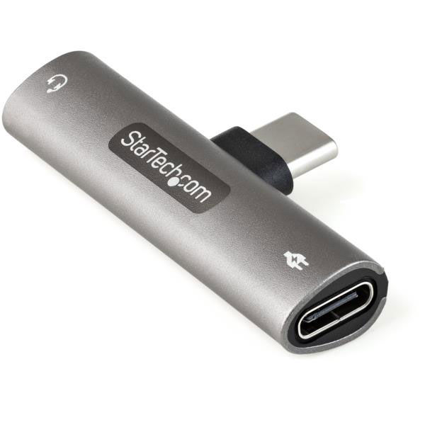 アスクル】Startech.com USB Type-C イヤホンジャック 変換アダプタ/60W PD 同時充電対応/3.5mm TRRS ジャック 通販 -