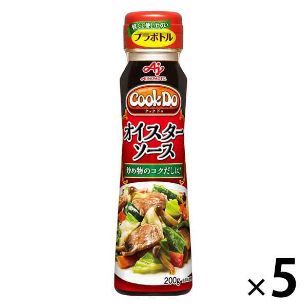 味の素 CookDo クックドゥ 新品未使用 再入荷 オイスターソース 中華醤調味料 5本 200gプラボトル