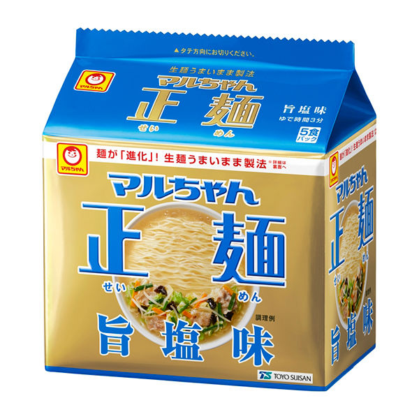 アスクル】マルちゃん正麺 旨塩味 5食パック 通販 ASKUL（公式）