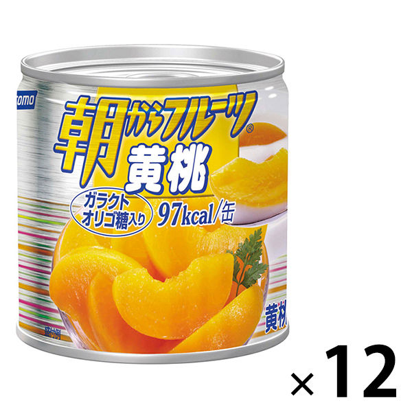 アスクル】 はごろもフーズ 朝からフルーツ黄桃 190g 12缶 通販 