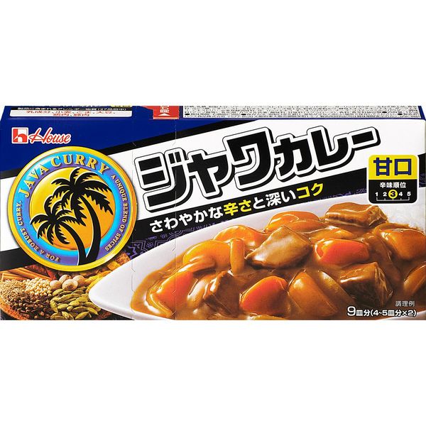 海外並行輸入正規品 ハウス食品 ジャワカレー 【おトク】 甘口 1個 185g