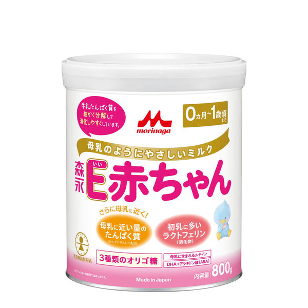 アスクル】 【0ヵ月から】森永 乳児用ミルク E赤ちゃん（大缶） 800g 1