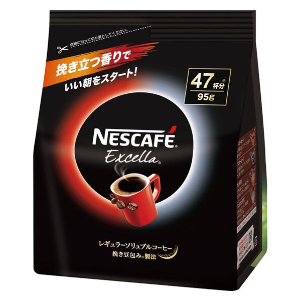【インスタントコーヒー】ネスレ日本 ネスカフェ エクセラ つめかえ用袋 1袋（95g）