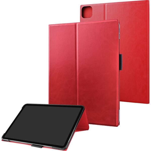 アスクル】iPad Pro 11inch (第3世代/第2世代/第1世代) ケース カバー 手帳型 薄型PUレザーフラップケースPRIME  レッド（直送品） 通販 ASKUL（公式）