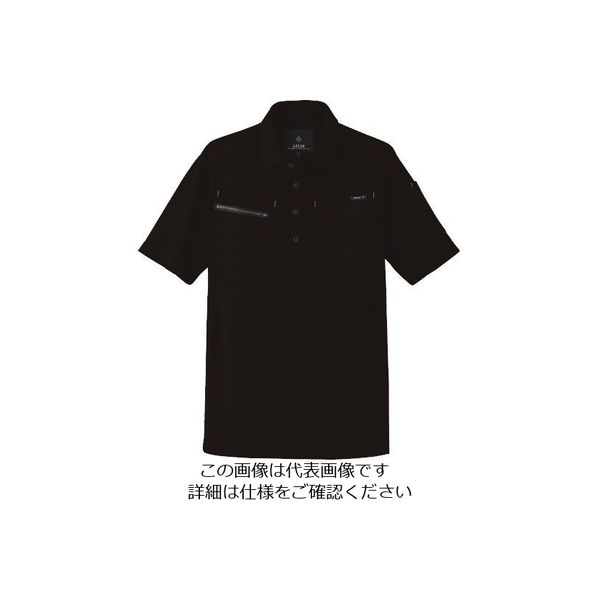 アイトス（AITOZ） アイトス 半袖ポロシャツ（男女兼用） ブラック S 