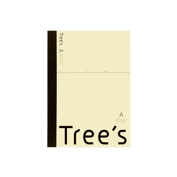 日本ノート Trees Ｂ５ Ａ罫 ５０枚 クリーム UTR5AC 1冊（直送品