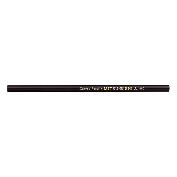 三菱鉛筆 色鉛筆 K880.24 黒 12本入　1箱（直送品）