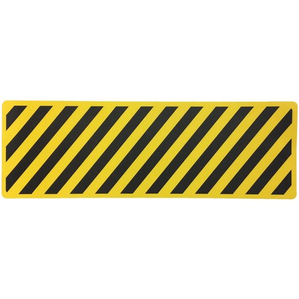 セーフラン安全用品 路面標示ステッカー(表面マットタイプ)　角型　トラ柄 15767-1 1枚（直送品）
