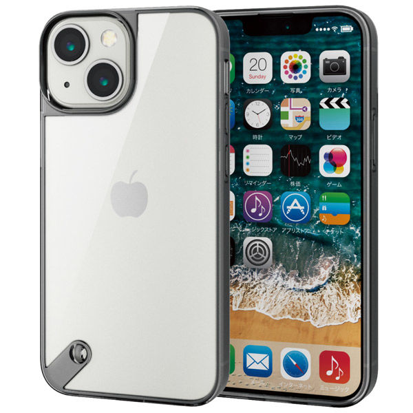 iPhone13 mini 人気商品ランキング ケース カバー ハイブリッドケース ガラス ブラック PM-A21AHVCG1BK 1個 硬度9H 売れ筋新商品 エレコム 直送品