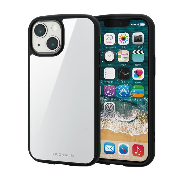iPhone13 mini ケース 店 ハイブリッドケース 軽量 ストラップホール付 直送品 1個 エレコム 超人気 PM-A21ATSLMWH ホワイト