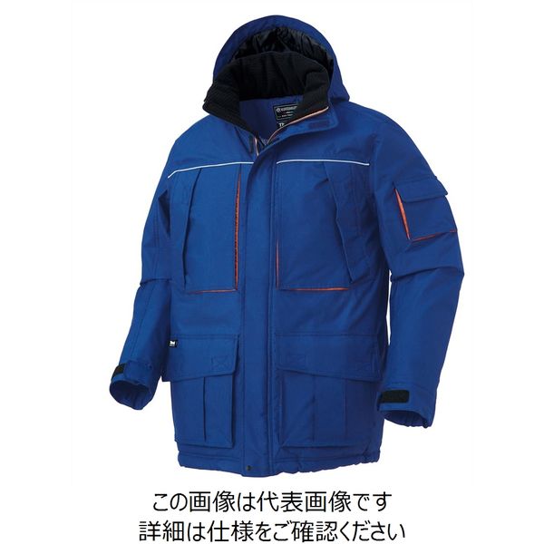 クロダルマ 94％以上節約 非常に高い品質 KURODARUMA 裏アルミプリント防水防寒コート ブルー 54234-10-4L 4L 直送品 1枚