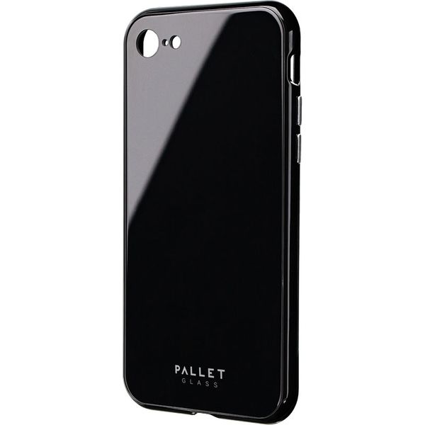 iPhone8 SALE 91%OFF 7 ケース カバー 背面ガラスハイブリッドケース ワイヤレス充電対応 ブラック 第2世代 新製品情報も満載 も対応 iPhone 直送品 SE