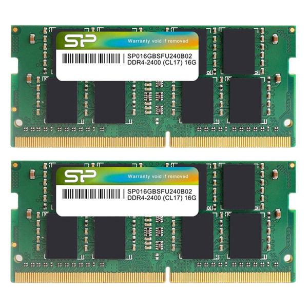 増設メモリ 16GB×2 DDR4 2400 シリコンパワー ノートPC用 PC4-19200