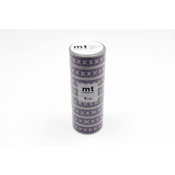 mt マスキングテープ 8P（8巻セット）ラダードット・ブルー [幅15mm×7m] MT08D449 1個 カモ井加工紙（直送品）