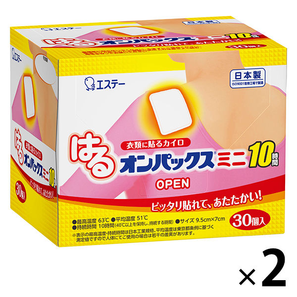 673円 【2021 はるオンパックス カイロ 貼る レギュラーサイズ 30個入 2箱セット