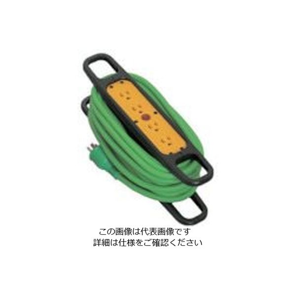 日動工業 日動 ハンドリール 100V 3芯×10m 緑 アース付 HRE104G 1台