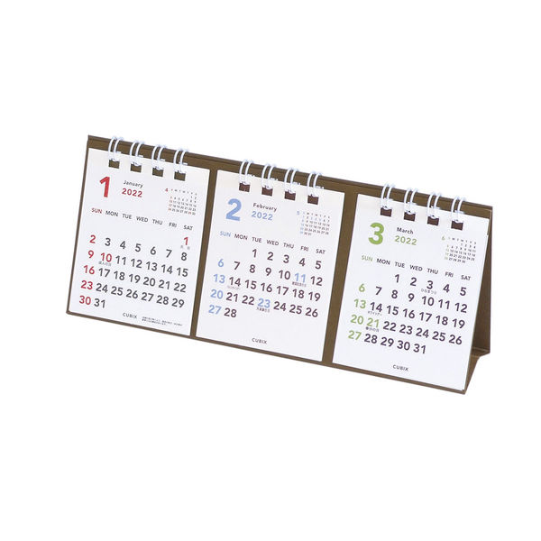 アスクル エムプラン 22年版 ベーシック プチプチ卓上3ヶ月カレンダー 36 01 1セット 2冊 直送品 通販 Askul 公式