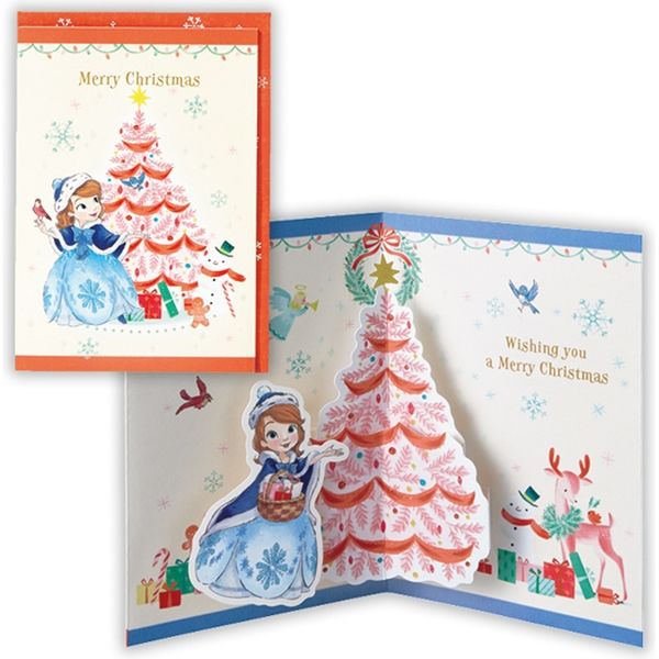 アスクル 日本ホールマーク クリスマスカード 立体 ディズニー ソフィアとツリー 6枚 直送品 通販 Askul 公式