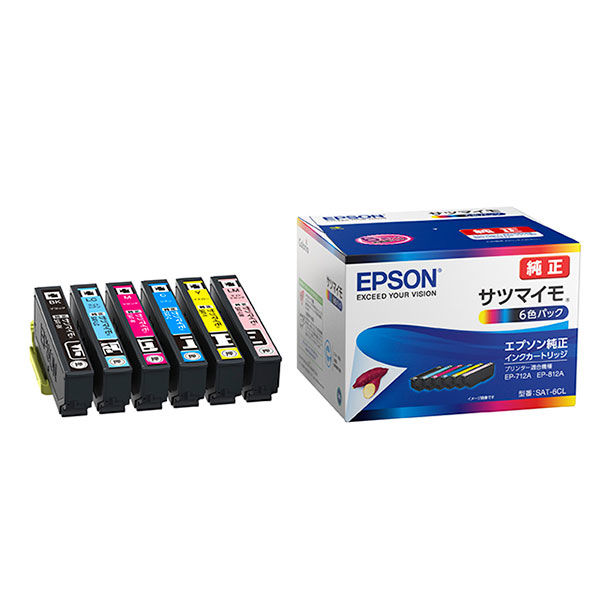 エプソン（EPSON） 純正インク SAT-6CL SAT（サツマイモ）シリーズ 1パック（6色入）