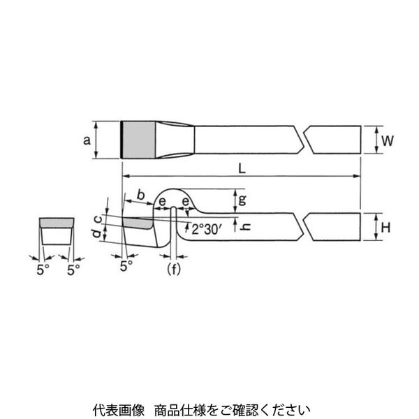 5本) 三和製作所 ハイスバイト 平型ヘール 523-11 金バイト 通販
