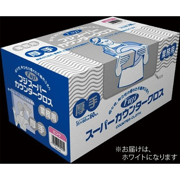 尚美堂 フジスーパーカウンタークロス厚口ホワイト 944300 1箱（60枚×6箱）（直送品）