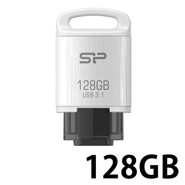 シリコンパワー USB3.1フラッシュメモリ Type-C対応 M SP128GBUC3C10V1W（直送品）