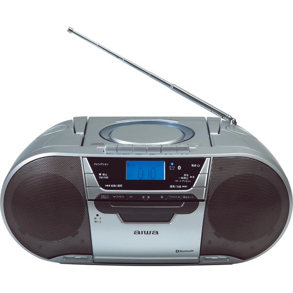 アスクル】 アイワ CDラジオカセットレコーダー CSD-MV20B（直送品