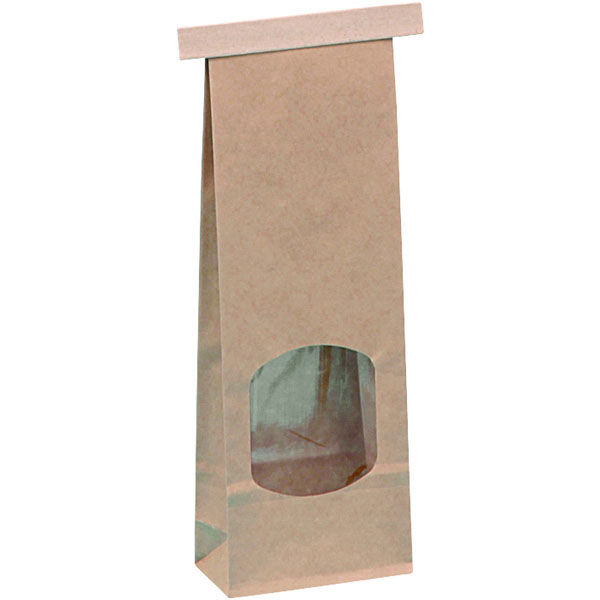 水野産業 窓付ティンタイ袋 紙袋 （S） クラフト 1セット（500枚）（直送品） - アスクル