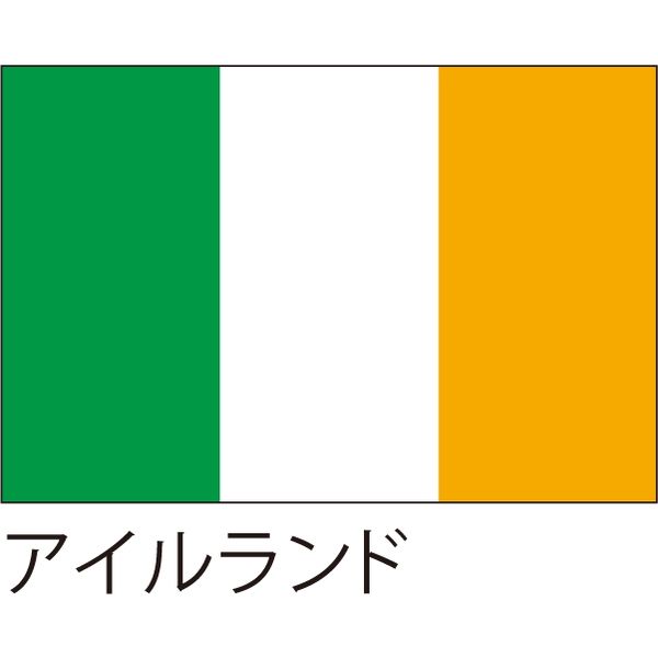 Lohaco 世界の国旗 服部 応援 装飾用旗 アイルランド 135 90cm ポンジ 1枚 直送品
