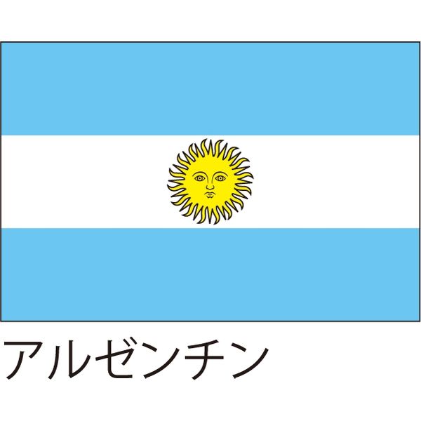 アスクル 世界の国旗 服部 応援 装飾用旗 アルゼンチン 105 70cm ポンジ 1枚 直送品 通販 Askul 公式
