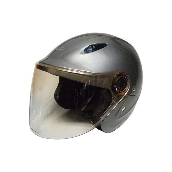 石野商会 セミジェットヘルメット207XLサイズチタン MAX207XL-TI（取寄品）