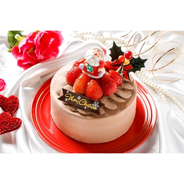 Lohaco クリスマスケーキ19 Cake Jp チョコ生デコレーションケーキ 6号 18cm 予約販売 直送品