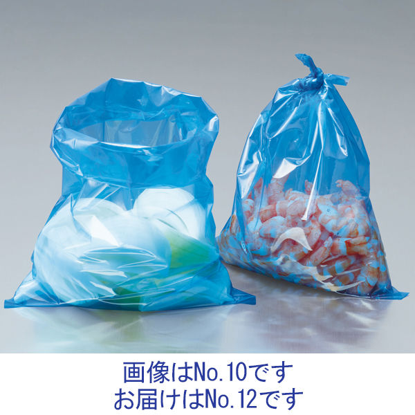 アスクル】 福助工業 ニューポリ袋（規格袋）LDPE・ブルー03 No.12 12 