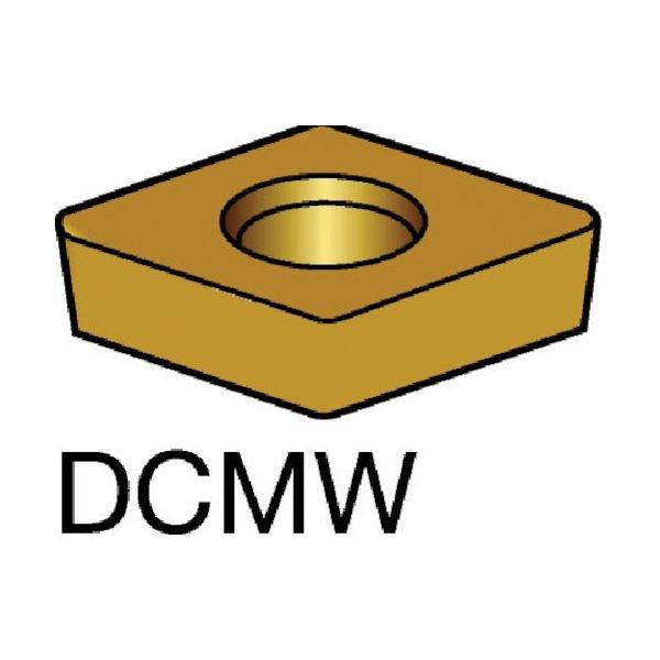 サンドビック コロターン107 旋削用ダイヤモンドポジチップ（630） DCMW 11 T3 08FP CD10 570-0426（直送品） - アスクルのサムネイル