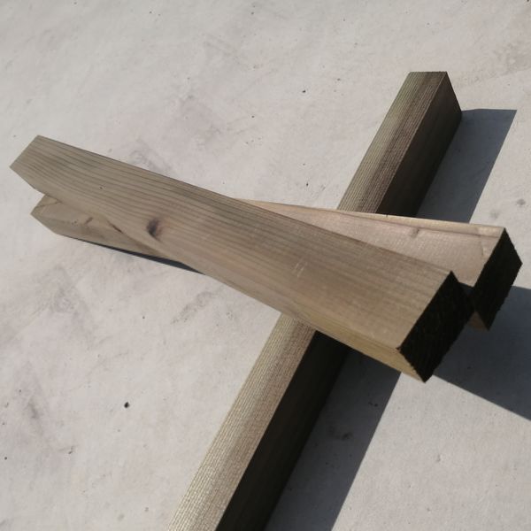 大日本木材防腐 DIY用 杉防腐加工材30×38 超短尺材12本セット 長さ500