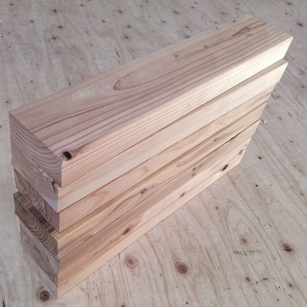 大日本木材防腐 DIY用 杉材38×90 超短尺材7本セット 長さ500前後×厚み