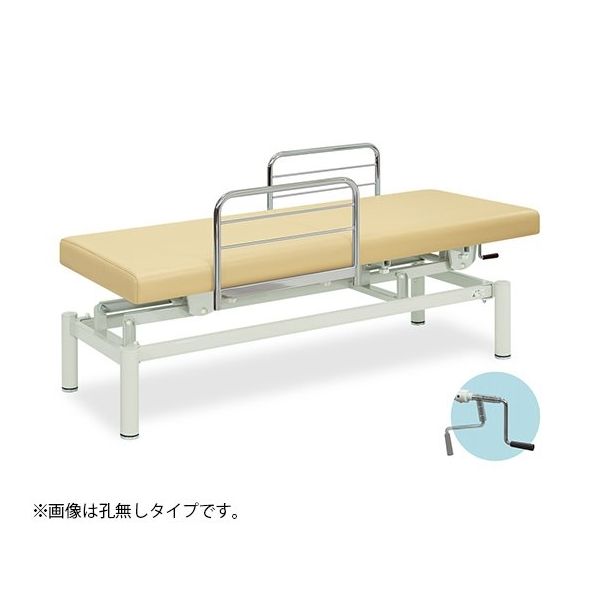 高田ベッド製作所 有孔102型手動式昇降ベッド 幅70×長さ180×高さ45