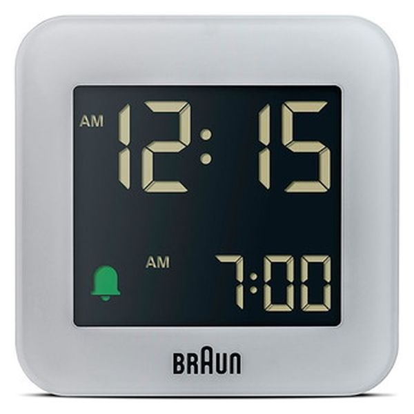 BRAUN ブラウン 置き時計 Digital Alarm Clock GRAY BC08G 1個（直送品