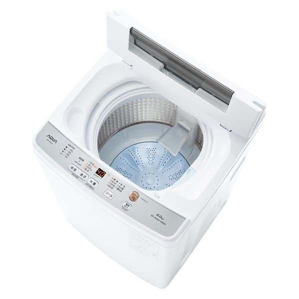 AQUA 全自動洗濯機 6kg AQW S6NW 1台   アスクル