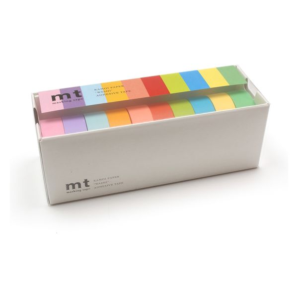 アスクル】mt マスキングテープ 10色セット（明るい色２） MT10P003R 1