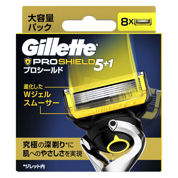 ジレット（Gillette）髭剃り プロシールド マニュアル 替刃8個入 大