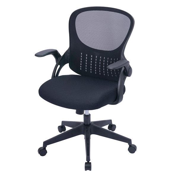 78%OFF!】 ナカバヤシ レザーオフィスチェア デスクチェア 椅子 ローバック ブラック CNL-501BK