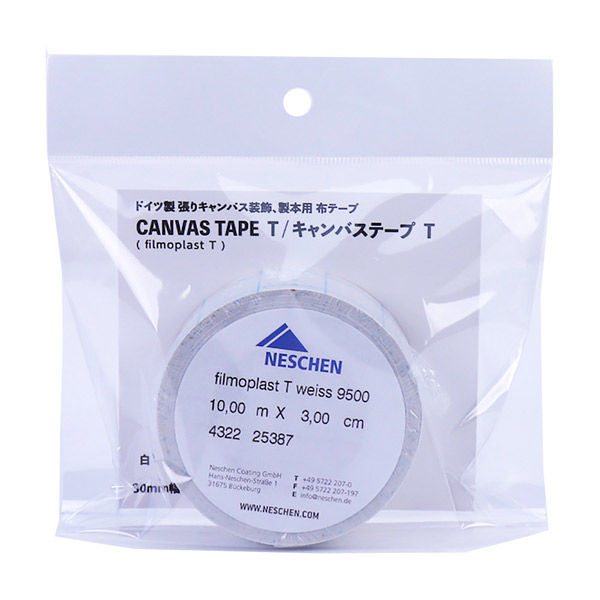 ネーシェン キャンバステープ T 30mm幅×10m巻 白 CTT-430 1巻（直送品