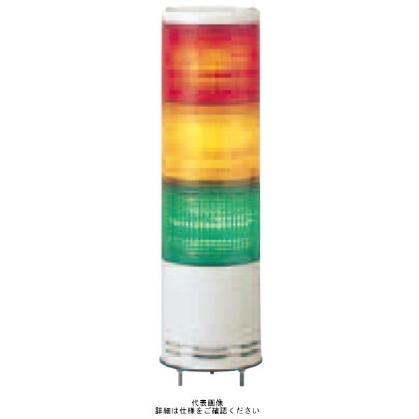 赤黄緑 φ100 最大78％オフ 積層式LED表示灯+ブザー 100V UTLB-100-3RYG 3段 代引き手数料無料 直送品