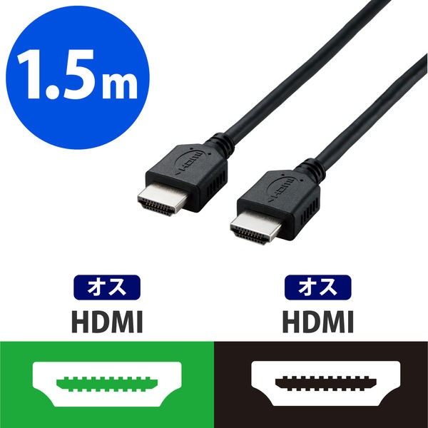 HDMIケーブル 1.5m 4K対応 RoHS指令準拠 イーサネット対応 DH-HD14EL15