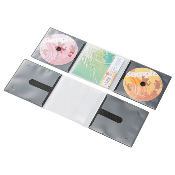 アスクル】 エレコム（ELECOM） CD/DVD用スリム収納ソフトケース 2枚収納 10枚 ブラック CCD-DP2C10BK 1個（直送品） 通販  - ASKUL（公式）