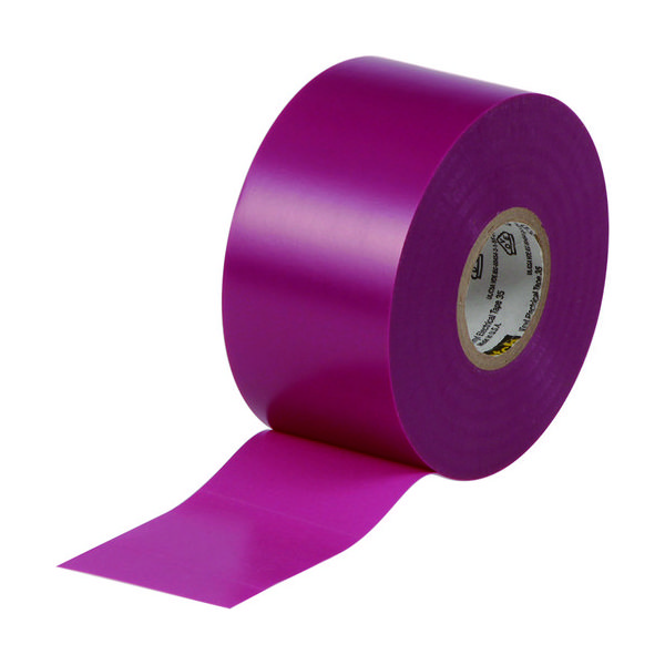 3M ビニールテープ 紫 38mmX20m 35 VIO 38X20 1巻（20m） 799-1410（直送品）