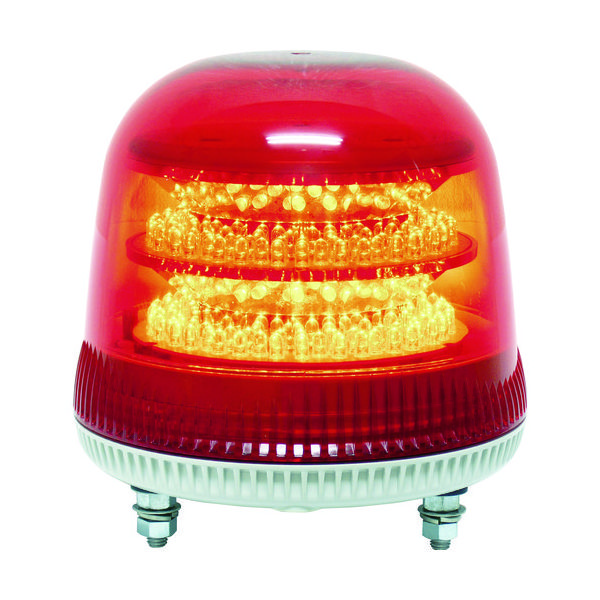 日惠製作所（nikkei） NIKKEI ニコモア VL17R型 LED回転灯 170パイ 赤 VL17M-100APR 1台 818-3307（直送品）