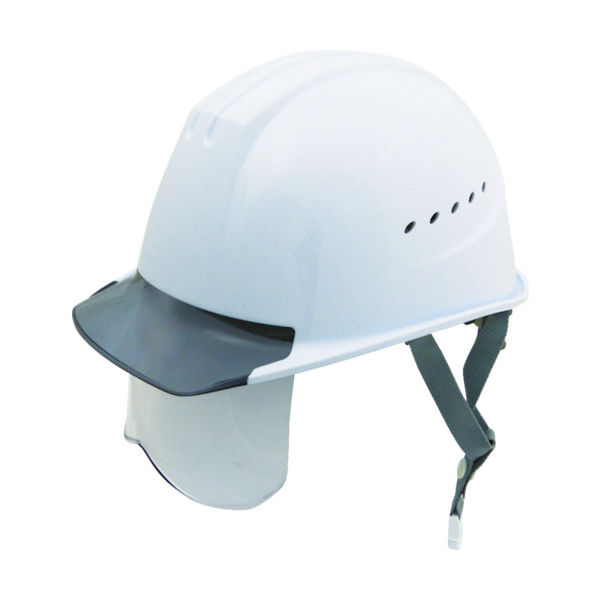 谷沢製作所 タニザワ エアライト搭載シールド面付ヘルメット 帽体色 ホワイト 1610VJ-SH-W3V2-J 1個 799-5741（直送品）