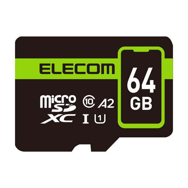 アスクル】マイクロSDカード microSDXC 64GB Class10 UHS-I MF-SP064GU11A2R エレコム 1個 通販  ASKUL（公式）